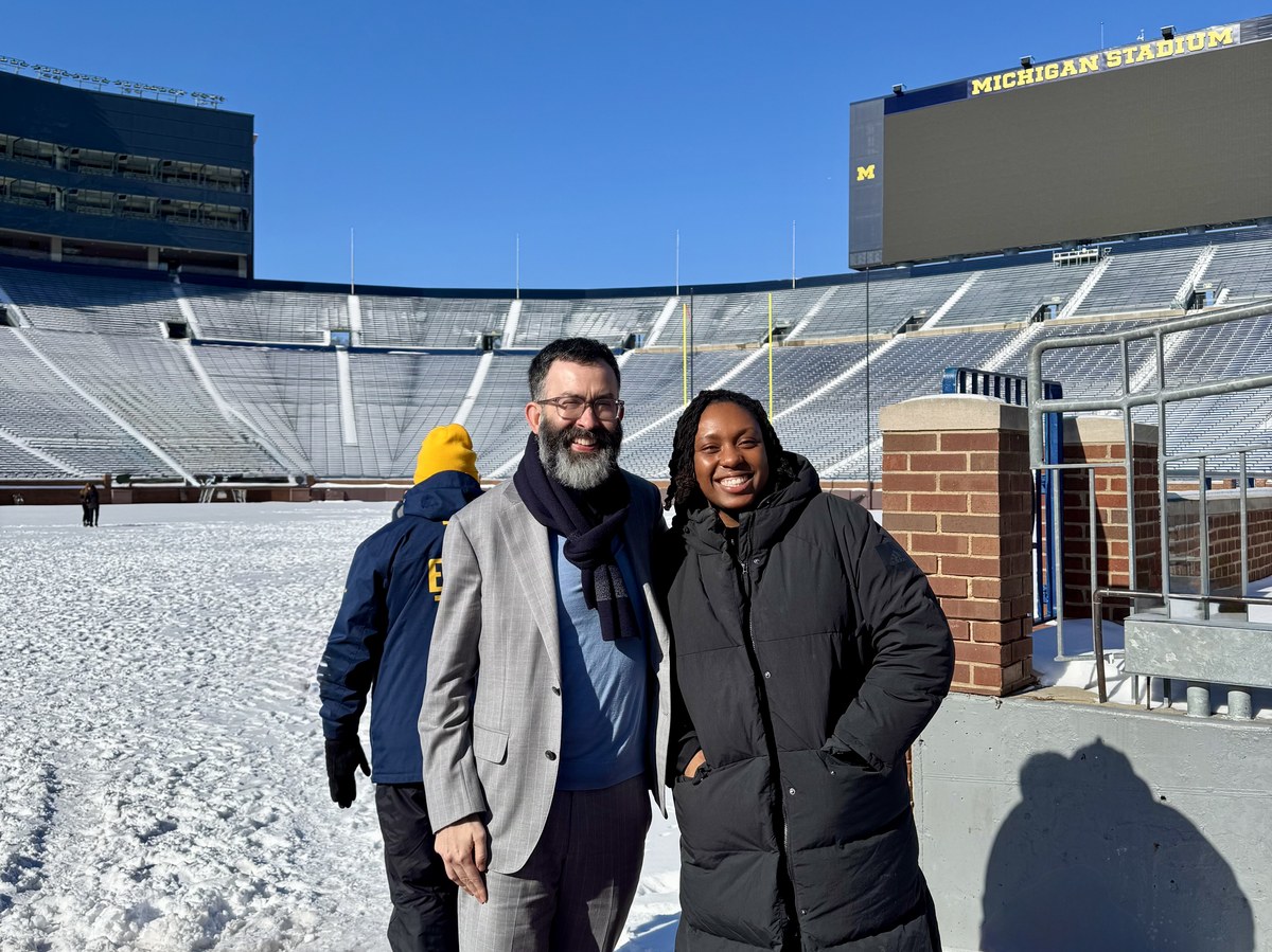 Miguel Andres Sossa-Mardomingo and Amidat Sonekan at The Big House