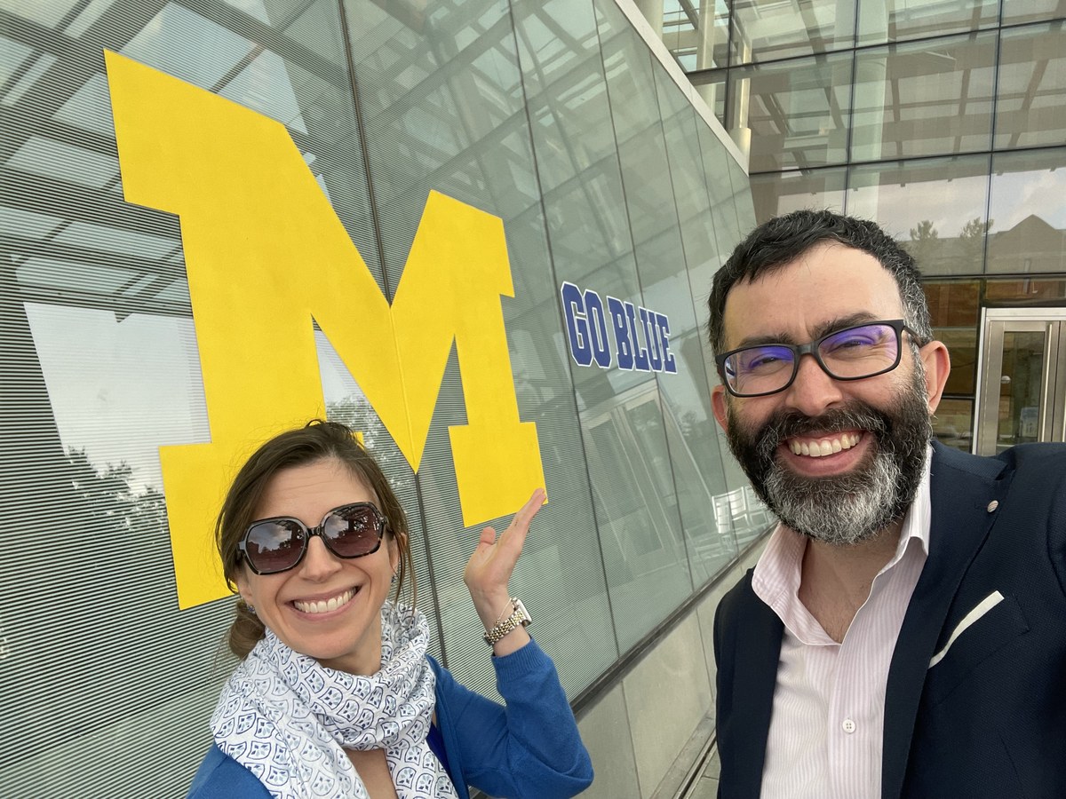 Marie-Lise Perrault and Miguel Andres Sossa-Mardomingo at the MAS Scholarship launch