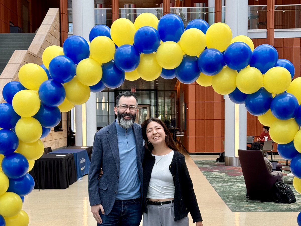 Miguel Andres Sossa-Mardomingo and Wendy Palomino Alvarez at Ross School of Business